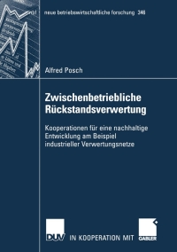 Cover image: Zwischenbetriebliche Rückstandsverwertung 1st edition 9783835002043