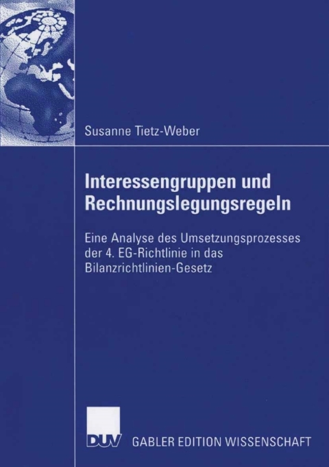 Cover image for book Interessengruppen und Rechnungslegungsregeln