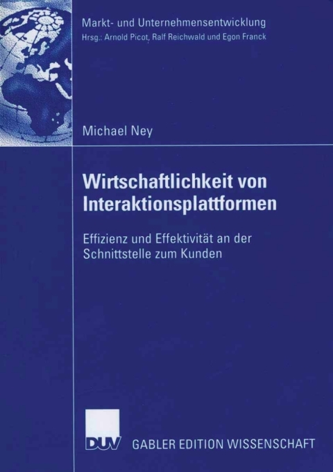 Cover image for book Wirtschaftlichkeit von Interaktionsplattformen