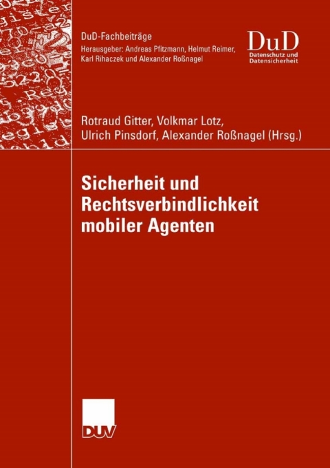 Cover image for book Sicherheit und Rechtsverbindlichkeit mobiler Agenten