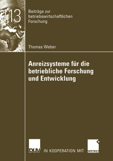 Cover image for book Anreizsysteme für die betriebliche Forschung und Entwicklung