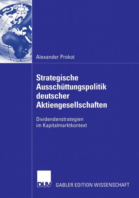 Cover image for book Strategische Ausschüttungspolitik deutscher Aktiengesellschaften