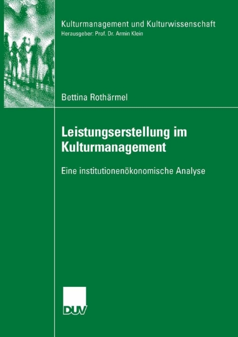 Cover image for book Leistungserstellung im Kulturmanagement