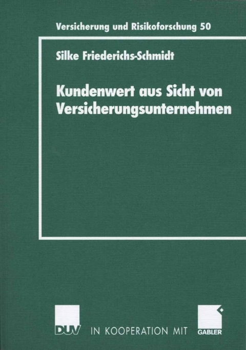 Cover image for book Kundenwert aus Sicht von Versicherungsunternehmen