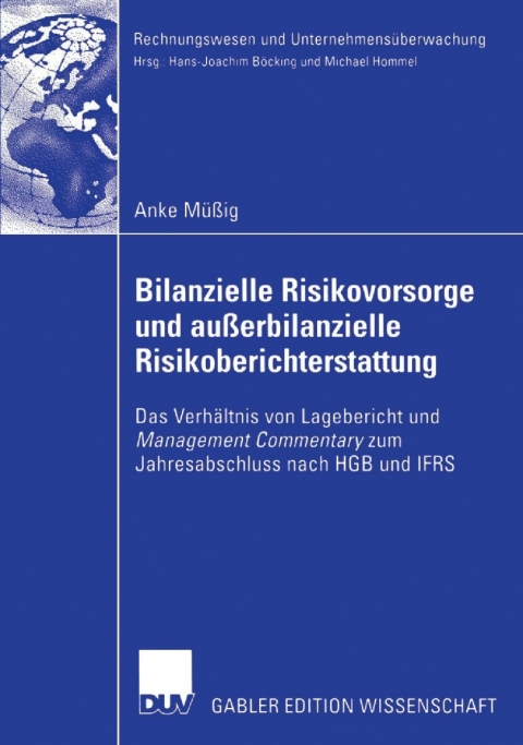 Cover image for book Bilanzielle Risikovorsorge und außerbilanzielle Risikoberichterstattung