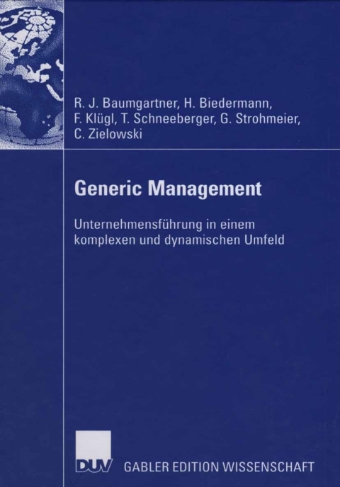 Cover image for book Generic Management