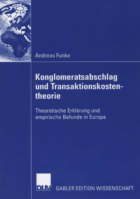 Cover image for book Konglomeratsabschlag undTransaktionskostentheorie