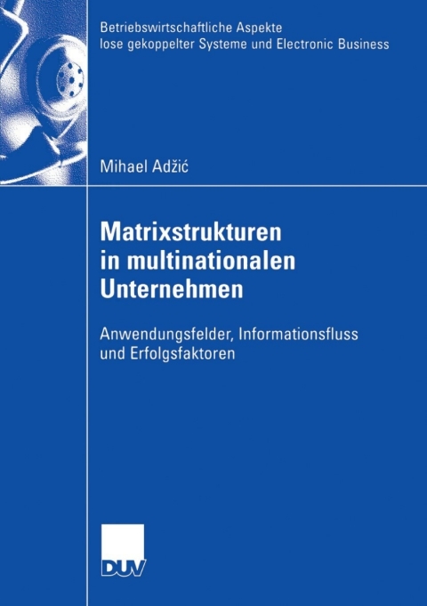 Cover image for book Matrixstrukturen in multinationalen Unternehmen