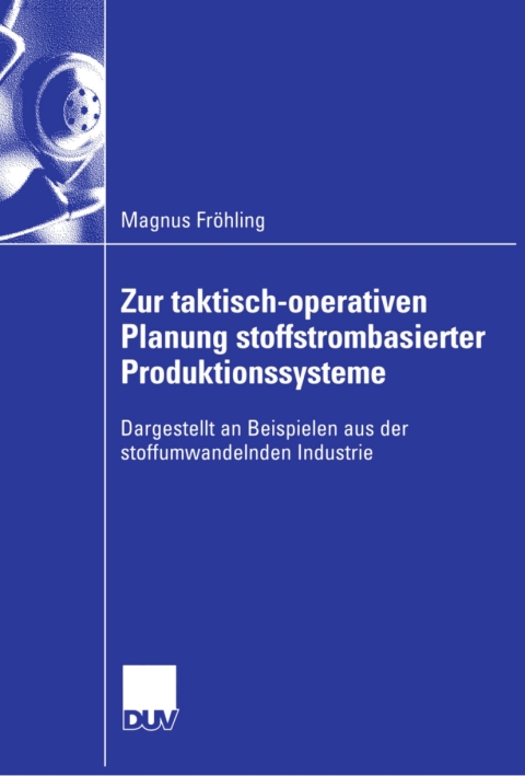Cover image for book Zur taktisch-operativen Planung stoffstrombasierter Produktionssysteme