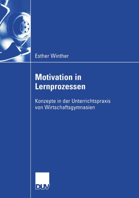 Cover image for book Motivation in Lernprozessen