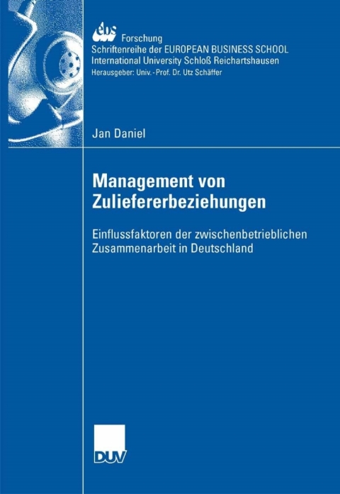 Cover image for book Management der Zuliefererbeziehungen