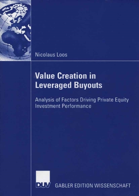Cover image for book Value Creation in Leveraged Buyouts