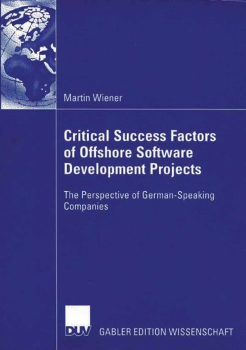 Cover image for book Critical Success Factors of Offshore Software Development Projects