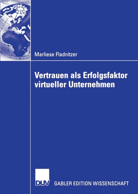 Cover image for book Vertrauen als Erfolgsfaktor virtueller Unternehmen