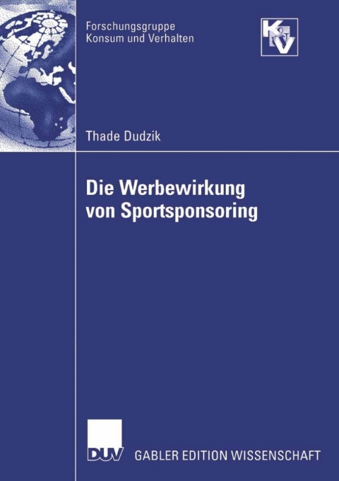 Cover image for book Die Werbewirkung von Sportsponsoring