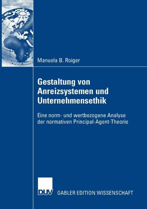Cover image for book Gestaltung von Anreizsystemen und Unternehmensethik