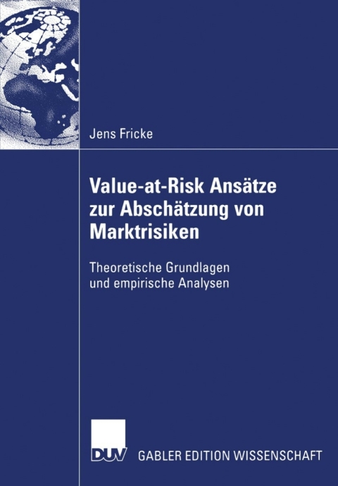Cover image for book Value-at-Risk Ansätze zur Abschätzung von Marktrisiken