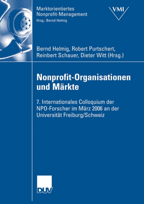 Cover image for book Nonprofit-Organisationen und Märkte