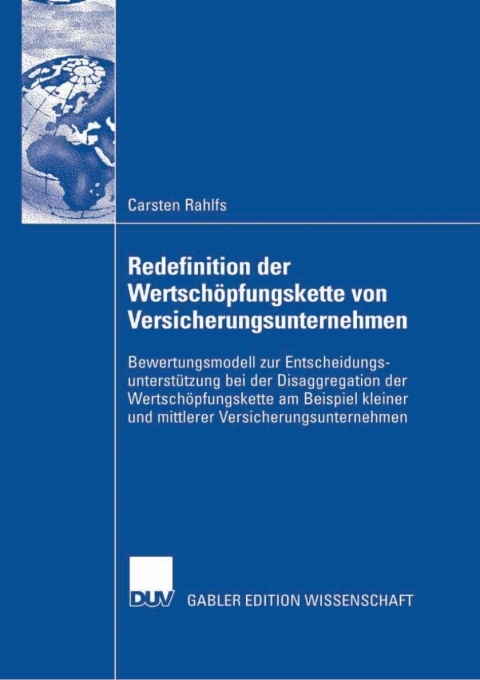 Cover image for book Redefinition der Wertschöpfungskette von Versicherungsunternehmen