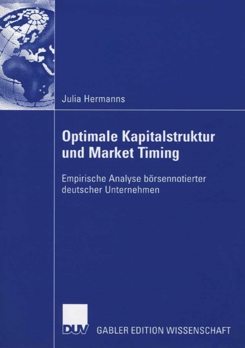 Cover image for book Optimale Kapitalstruktur und Market Timing