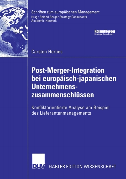 Cover image for book Post-Merger-Integration bei europäisch-japanischen Unternehmenszusammenschlüssen