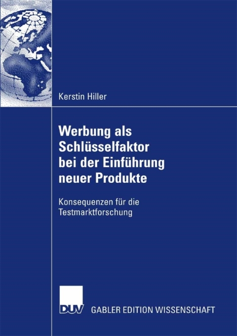 Cover image for book Werbung als Schlüsselfaktor bei der Einführung neuer Produkte