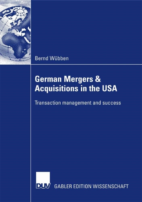 Cover image for book German Mergers & Acquisitions in the USA
