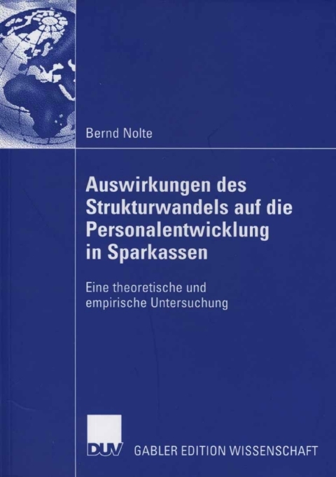 Cover image for book Auswirkungen des Strukturwandels auf die Personalentwicklung in Sparkassen