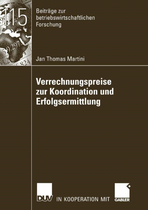 Cover image for book Verrechnungspreise zur Koordination und Erfolgsermittlung