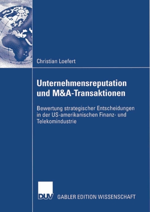Cover image for book Unternehmensreputation und M&A-Transaktionen