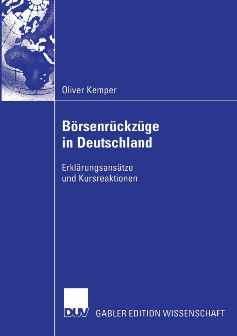 Cover image for book Börsenrückzüge in Deutschland