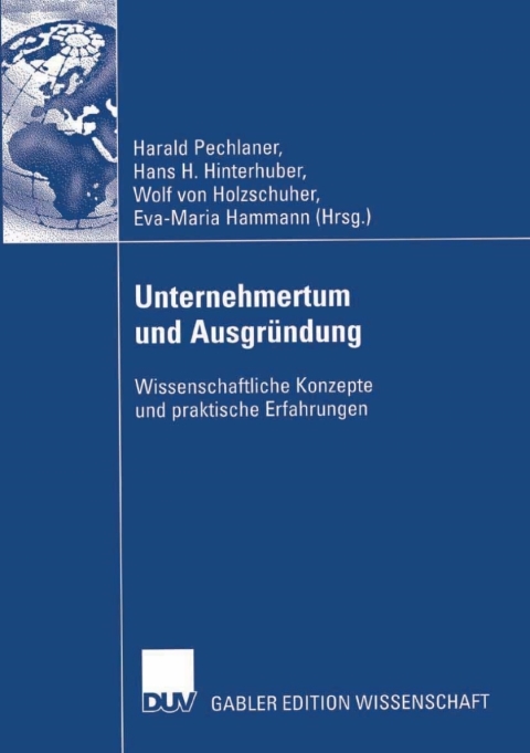 Cover image for book Unternehmertum und Ausgründung