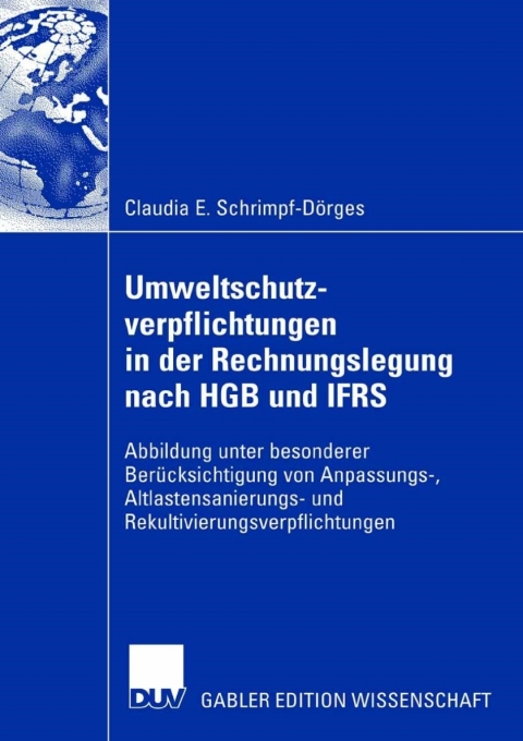 Cover image for book Umweltschutzverpflichtungen in der Rechnungslegung nach HGB und IFRS
