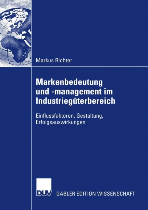 Cover image for book Markenbedeutung und -management im Industriegüterbereich