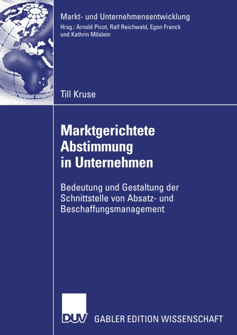 Cover image for book Marktgerichtete Abstimmung in Unternehmen