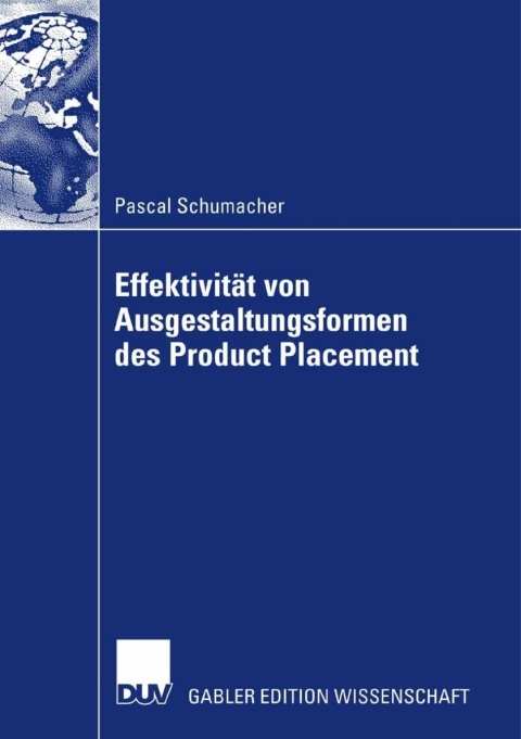 Cover image for book Effektivität von Ausgestaltungsformenen des Product Placement