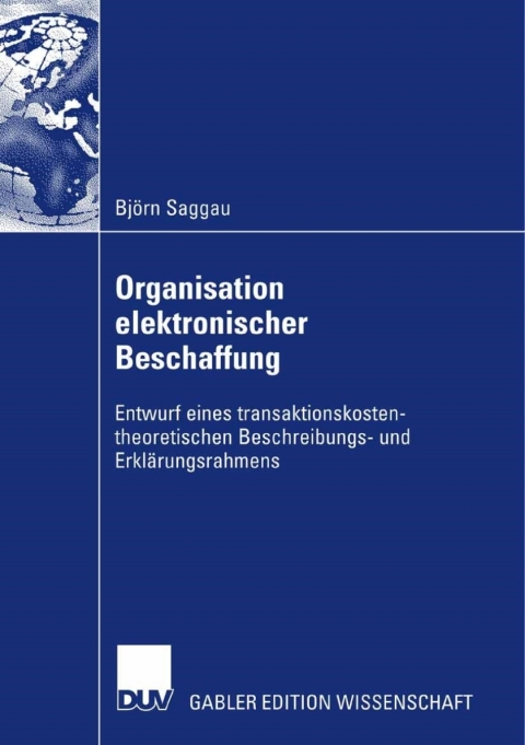 Cover image for book Organisation elektronischer Beschaffung