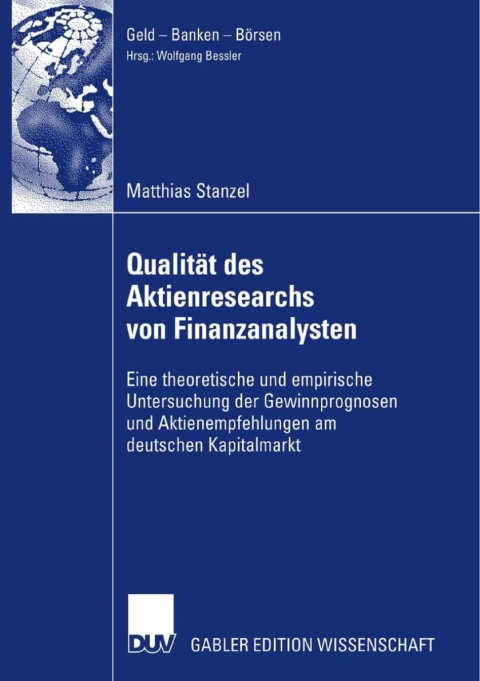 Cover image for book Qualität des Aktienresearch von Finanzanalysten