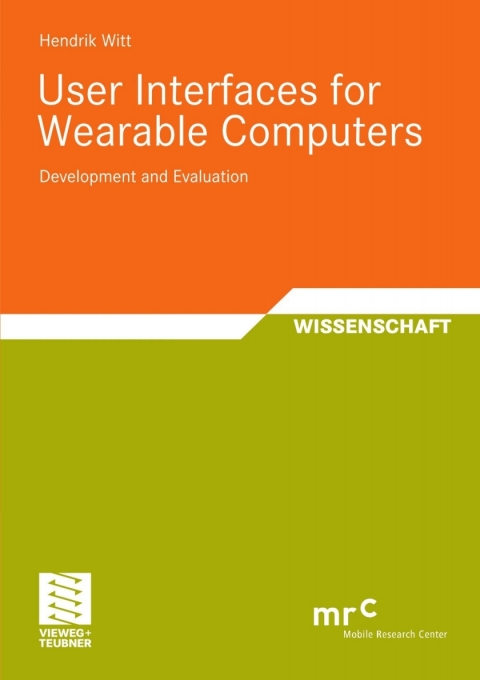 Cover image for book User Interfaces for Wearable Computers