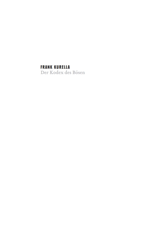 Cover image for book Der Kodex des Bösen