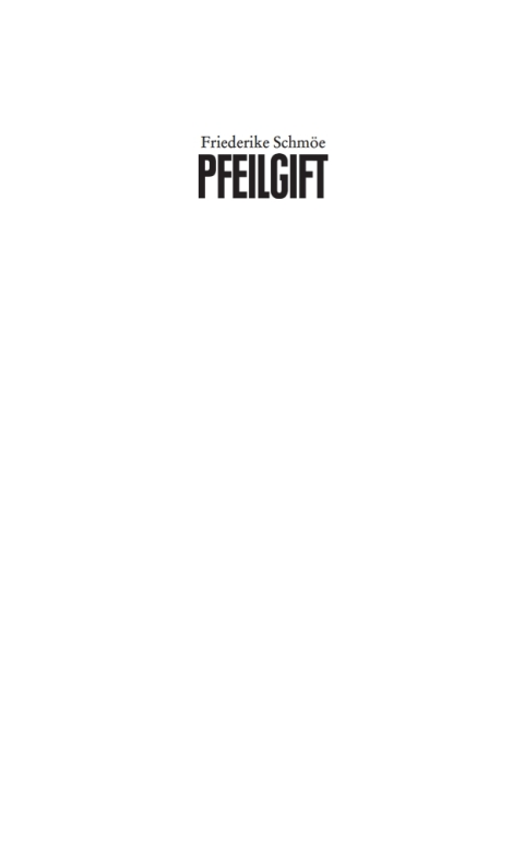 Cover image for book Pfeilgift