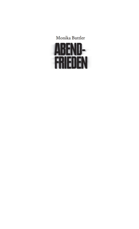 Cover image for book Abendfrieden