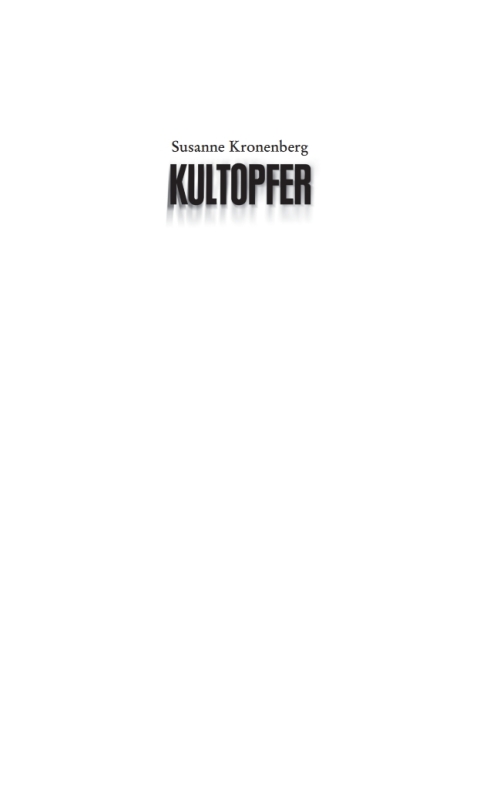 Cover image for book Kultopfer