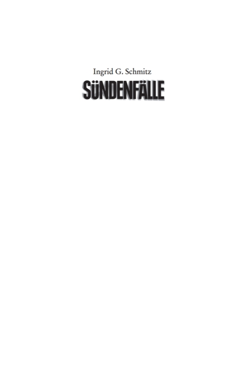 Cover image for book Sündenfälle