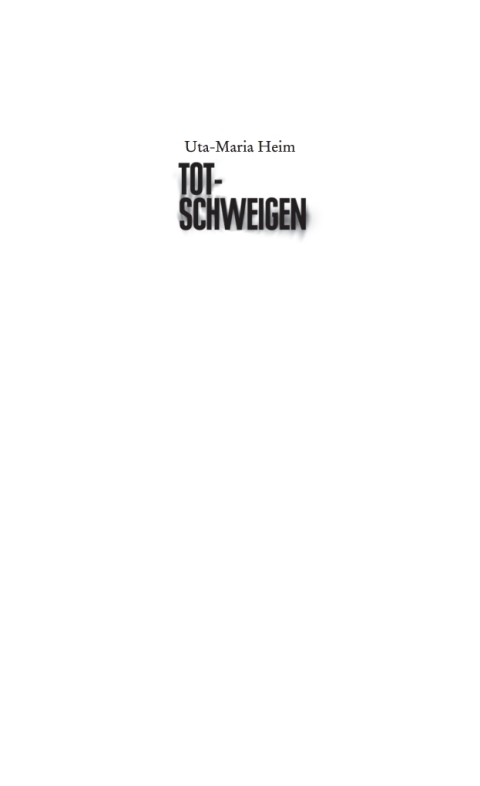 Cover image for book Totschweigen