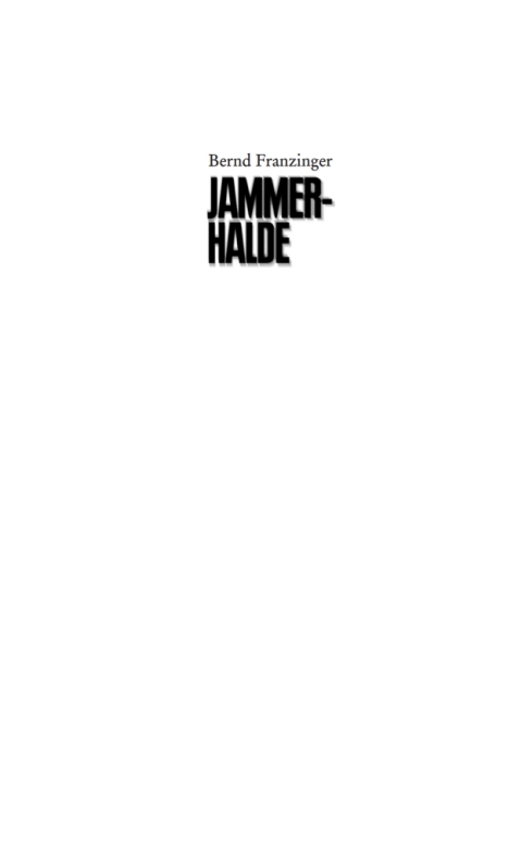 Cover image for book Jammerhalde