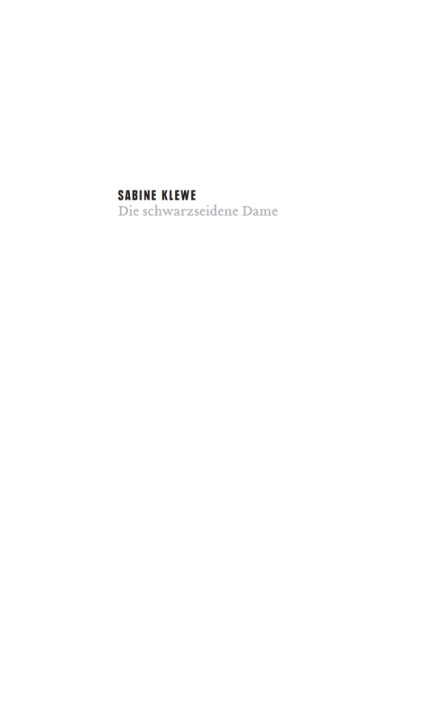 Cover image for book Die schwarzseidene Dame