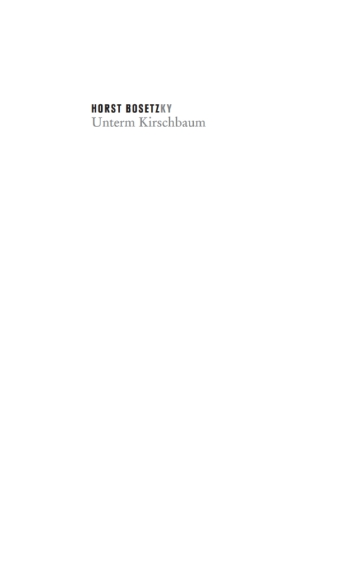 Cover image for book Unterm Kirschbaum