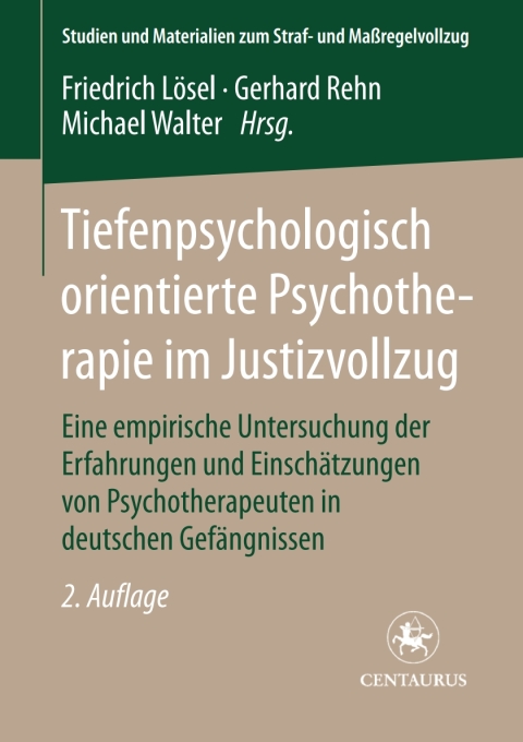 Cover image for book Tiefenpsychologisch orientierte Psychotherapie im Justizvollzug