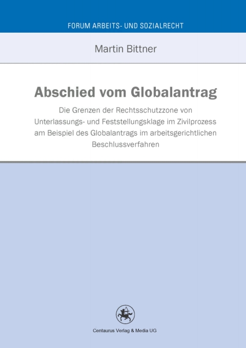 Cover image for book Abschied vom Globalantrag